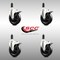 Service Caster 5 Inch 316SS Soft Rubber Swivel 1-3/8 Inch Expanding Stem Caster Set Lock Brake SCC-SS316TTLEX20S514-SRS-138-4 - alternate 4